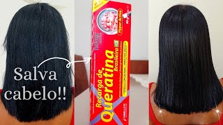 ✨Recarga De Queratina Novex✨ reconstrução para cabelos fracos e quebradiços [upl. by Siol]