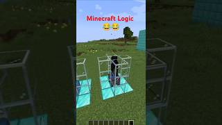 MineCraft Logic is illogical 😂 shorts viralshorts [upl. by Rosemare]