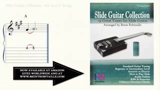 Slide Guitar Air on a G String  6 String Standard Tuning  Acoustic  Electric  CBG [upl. by Hillyer]