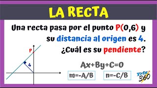 La Recta  Ejercicio 1 Nivel Examen de Admisión  Geometría Analítica [upl. by Adekahs]