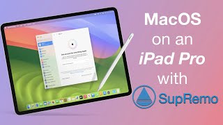 Use MacOS on an iPad Pro or iPad Air with SupRemo [upl. by Cello974]