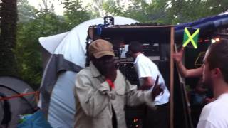 Chalwa Meditation Sound System feat Edgar Rebel  the mic  Garance OFF Festival 2013  7 am [upl. by Annam]