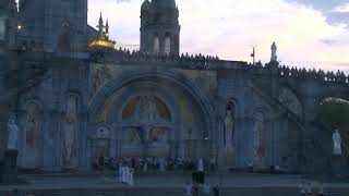 Procession Mariale aux flambeaux at the Sanctuaire de Lourdes  29 July 2024 [upl. by Stormi641]