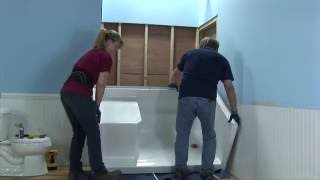 MultiPiece Low Threshold Shower Installation Video [upl. by Gnilrad]