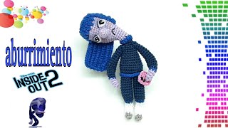 🥱 ABURRIMIENTO INTENSAMENTE AMIGURUMI  TUTORIAL PASO A PASO  SEGUNDA PARTE 🥱 [upl. by Traggat]