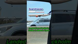 Scandinavian Airlines A330 Landed In Newark Airport✈️ shorts [upl. by Aehtna]