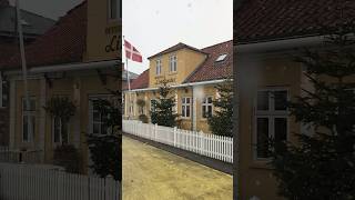 Restaurant “Limfjorden” prepares for Christmas 🎅🏻🎄😊 christmasmusic denmark snowfall [upl. by Eulalia]