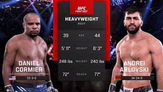 Daniel Cormier vs Andrei Arlovski Round 1 of the Heavyweight GOAT Tournament UFC 5 Simulation [upl. by Hewet]