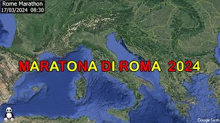 Maratona di Roma un percorso così dettagliato e in 4K non lavete ancora visto [upl. by Allx]