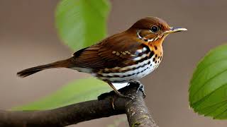 Brown Thrasher Song  Free Bird Sound Effect [upl. by Ahgiel821]