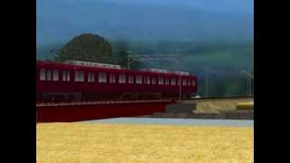 RailSim2バーチャル蔵部駅 28 近鉄8000系旧塗装車 [upl. by Angelita867]