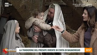 La tradizione del presepe vivente di Civita di Bagnoregio – Unomattina 29122023 [upl. by Leelah]