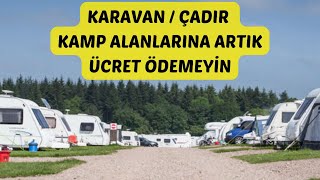 ÜCRETSİZ KARAVAN  ÇADIR KAMP YERLERİPark4Night Uygulaması [upl. by Annoek878]