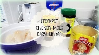 Crockpot Chicken Mole  Working Mom Dinner  Easy Dinner [upl. by Barty]