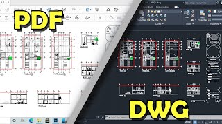 CONVERTIR PLANOS PDF A AUTOCAD DWG  SUPER FACIL DE ESTA MANERA [upl. by Geier]