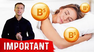 Vitamin B5 Adrenals amp Your Sleep [upl. by Robbin]