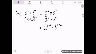 Bab 1 Matematik tingkatan 3 kssm 12D Hukum Indeks Indeks Negatif [upl. by Naugan422]