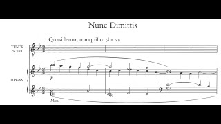 Herbert Howells  Nunc dimittis Collegium Regale score video [upl. by Quincey]