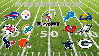 NFL WILD CARD PREDICTIONS 2023 [upl. by Malvie]