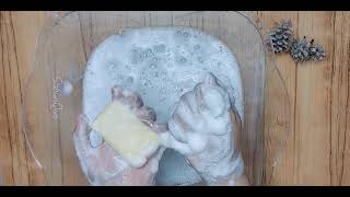 ASMR Lathering Soap Dermythol Green Package [upl. by Raine]