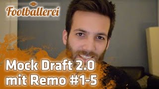 Mock Draft 20 mit Remo 15  Footballerei [upl. by Nodnek]