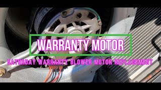 Warranty Blower Motor Replacement [upl. by Benny184]