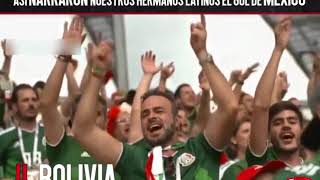 Así NARRARON nuestros hermanos latinos el GOL de México vs Alemania [upl. by Katlaps916]