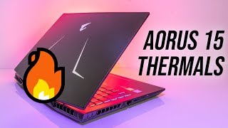 Aorus 15 Thermal Testing Overclocking and Undervolting [upl. by Lanie]