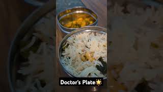 🌟🥣🍄DOCTORS PLATE 🌟🍄 healthydiet healthyfood vegpulav healthylifestyle channa [upl. by Hazem813]