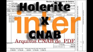 CNAB a partir de holerite  banco Inter [upl. by Arobed]