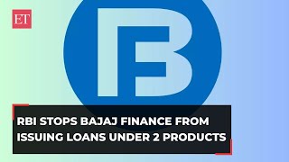 Bajaj Finance faces RBI action ordered to stop disbursal of loans under eCOM amp Insta EMI Card [upl. by Acinorav459]