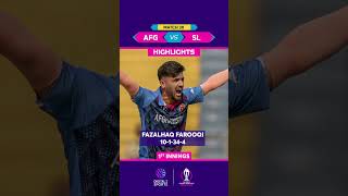 Afghanistan v Sri Lanka  World Cup 2023  30th Match  Highlights  WorldCup2023 highlights [upl. by Eenor]