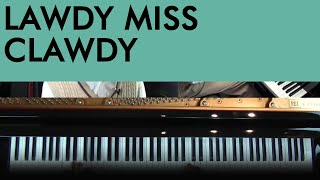 Full Jump Blues Piano Tutorial LAWDY MISS CLAWDY [upl. by Bensky]