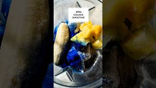 How To Make Piña Colada Recipe Blue Pina Colada Smoothiesmoothie blue banana piñacolada [upl. by Denby899]