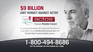 REUPLOAD Actos® Bladder Cancer Lawsuit  Goldwater Law Firm [upl. by Ahcsatan]