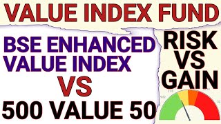 BSE ENHANCED VALUE INDEX VS NIFTY 500 VALUE 50 INDEXVALUE BASED BEST MUTUAL FUNDVALUE FUNDFINOBIT [upl. by Keeryt]