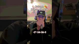 Autumn Leaves G harmonica how to play tab shorts [upl. by Ysak]