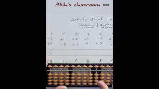 Abacus Activity Sheet  6  Abacus activity sheet for kids [upl. by Aneekahs262]