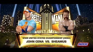 WWE 2K24 John Cena VS Sheamus No Holds Barred Championship Match Best Gameplay PS5 [upl. by Ecienal]