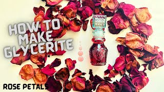 How to make glycerite Rose Petals [upl. by Atoiganap]