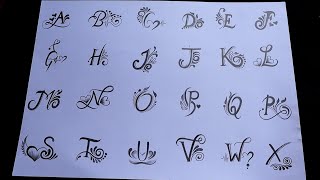 I did draw A2Z letter tattoo designs 😲 must watch  amazing letter tattoos [upl. by Sik]