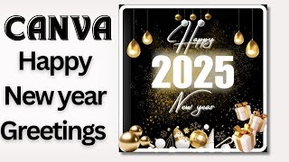 Happy New year Wishing post  New Year 2025 Social media post [upl. by Marijane896]