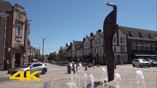 Letchworth Garden City Walk Town Centre【4K】 [upl. by Jar]