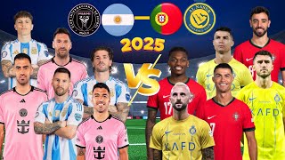 2025 Argentina Inter Miami 🆚 2025 Al Nassr Portugal  Messi Ronaldo Suarez Leao De Paul [upl. by Lamar188]