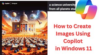 How To Create Images Using Copilot in Windows [upl. by Akkina]