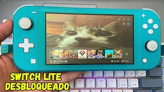 O que tem no meu NINTENDO SWITCH LITE DESBLOQUEADO 2024 [upl. by Eniamrej]