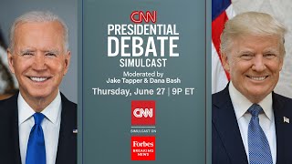 WATCH LIVE Biden And Trump Participate In First Debate  Simulcast CNN Presidential Debate [upl. by Annodahs]