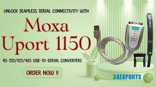 quotUnlock Seamless Serial Connectivity with Moxa UPort 1150 Your USBtoSerial Solutionquot [upl. by Ilera]