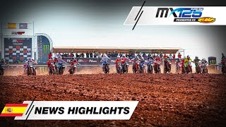 News Highlights  EMX125 Presented by FMF Racing Race 1  MXGP of Castilla la Mancha 2024 MXGP [upl. by Marc]