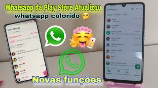 🔥Whatsapp Atualizou com novas funções confira [upl. by Llenel17]